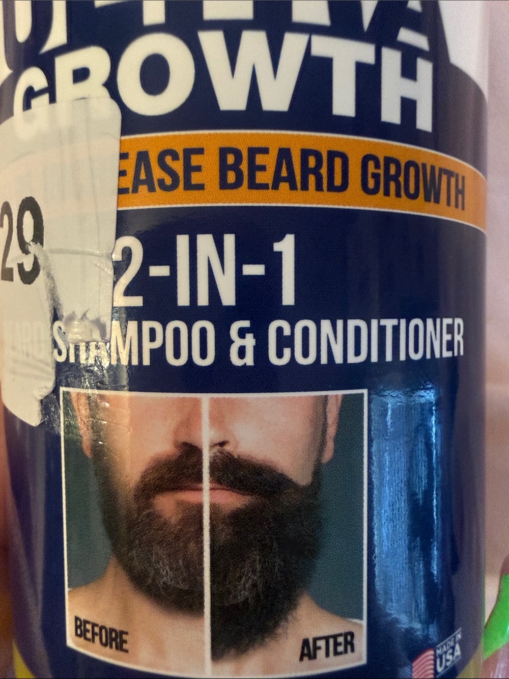 2-in-1 Beard Shampoo & Conditioner for Men - Blue